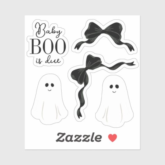 Bébé Boo doit Halloween Stickers Accent Douche Hal (Feuille)