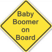 Bébé Boomer à bord de la fenêtre autocollant (Devant)