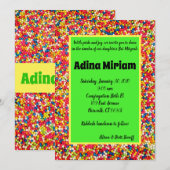 Bébé Boules de Gomme Invitation Lumineuse (Devant / Derrière)