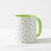 Bébé bourgeons mug avec poignée colorée (Devant droit)