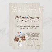 Bébé brassage café Genre RevezParty Invitation (Devant / Derrière)