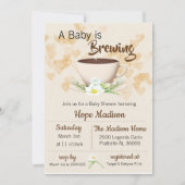 Bébé brasse Baby shower café Invitation (Devant)