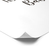 Bébé brasse Baby shower fille Affiche de bienvenue (Coin)