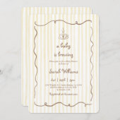 Bébé brasse Baby shower Invitation (Devant / Derrière)