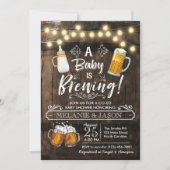 Bébé brasse Baby shower Invitation Bière (Devant)