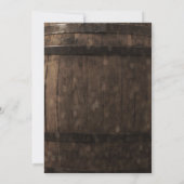 Bébé brasse Baby shower Invitation Bière (Dos)