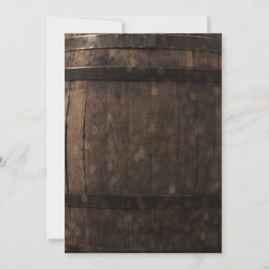 Bébé brasse Baby shower Invitation Bière (Dos)