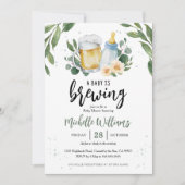 Bébé brasse verdure Baby shower Invitation (Devant)