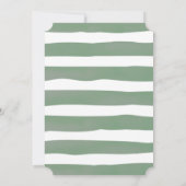 Bébé brasse verdure Baby shower Invitation (Dos)