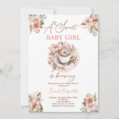 Bébé Brasserie Baby shower Invitation fille (Devant)