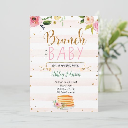 Bébé brunch invitation (Debout devant)