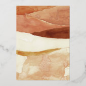 Bébé Brunch Neutre Tone Foil Invitation (Verso)