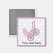 Bébé Buggy Lavender Magnet (Recto/Verso)