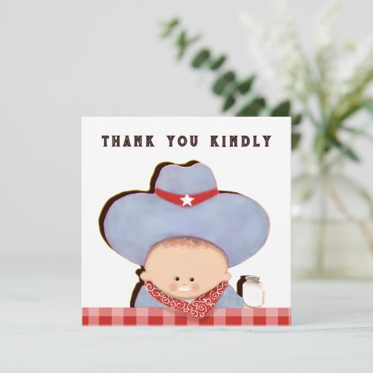 Bébé Cadeaux Merci Cartes (Debout devant)