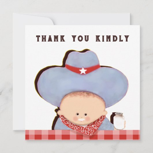 Bébé Cadeaux Merci Cartes (Devant)