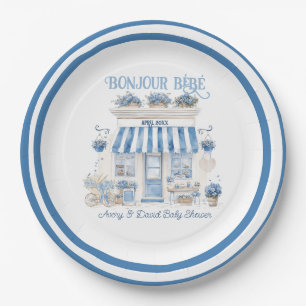 Bebe Cafe Bonjour Bebe Parijse thema Baby shower Papieren Bordje