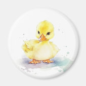 Bébé Canard 2 Aquarelle Magnet (Devant)
