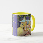 Bébé Canard café Mug (Devant droit)