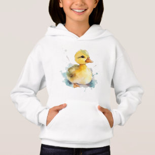 Bébé Canard d'aquarelle Sweat - shirt à capuche de