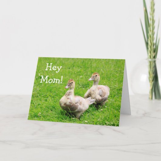 Bébé Canard pour maman carte d'anniversaire (Devant)