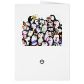 Bébé Carte Anniversaire Bonne fête des pingouins V (Dos)