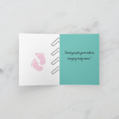Bébé carte de remerciements pour Doulas, sages-fem (Intérieur)