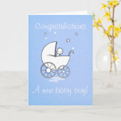 Bébé - carte de voeux (Fleur jaune)