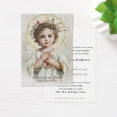 Bébé catholique funéraire carte sainte - (Bureau)