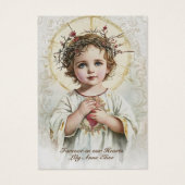 Bébé catholique funéraire carte sainte - (Devant)