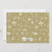 Bébé c'est carte photo froid de vacances de menthe (Dos)