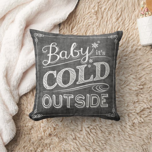 Bébé c'est coussin extérieur froid de flocon de (Couverture)