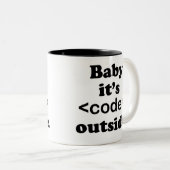 Bébé C'est du code à l'extérieur de la Mug (Devant droit)