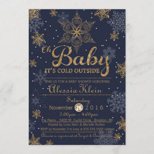 Bébé c'est extérieur froid, invitation de douche