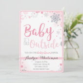 Bébé c'est froid dehors Baby shower Invitation (Debout devant)