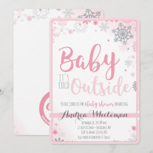 Bébé c'est froid dehors Baby shower Invitation