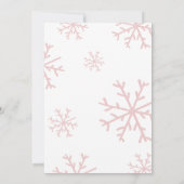 Bébé C'est froid dehors Baby shower Invitation ros (Dos)