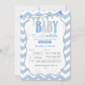 Bébé c'est froid dehors Invitation de douche Coupl (Devant)