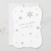 Bébé c'est froid dehors Invitations de douche pour (Dos)