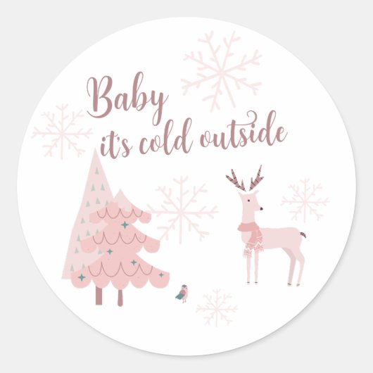 Bébé C'est froid Sticker extérieur (Devant)