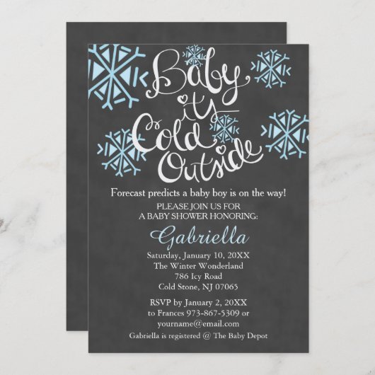 Bébé c'est invitation extérieure froide de douche (Devant / Derrière)