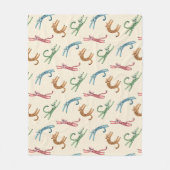 Bébé Cheetah Étire Une Couverture en polaire multi (Devant)