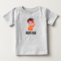 Cheveux Décoiffés, On S'en Fout T-shirt Drôle pour