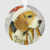 Bébé Chien de Noël, Ornement de Chien du Père Noël (dos)