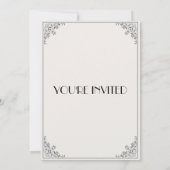 Bébé classique Genre Reveal Party Invitation (Dos)