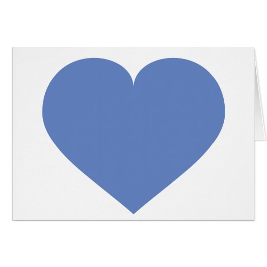 Bébé Coeur bleu - blanc à l'intérieur (Devant horizontal)