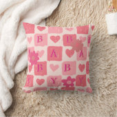 Bébé coeur rose Lève oreiller (Couverture)