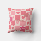 Bébé coeur rose Lève oreiller (Verso)