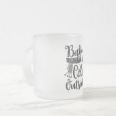 Bébé congelé Son froid dehors Black Script Mug (Devant gauche)