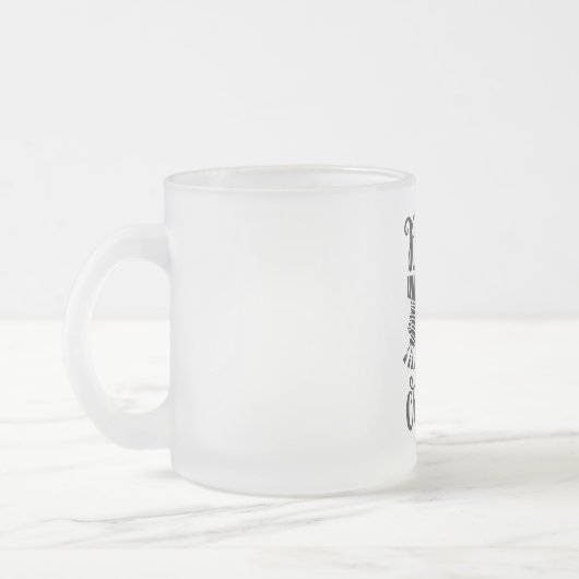 Bébé congelé Son froid dehors Black Script Mug (Gauche)