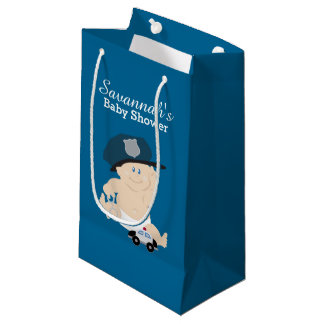 Bébé Cop Policeman Baby shower sac cadeau